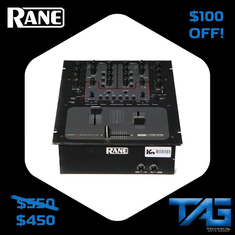 Rane TTM-57SL 2 Channel DJ Mixer u0026 USB Interface for Serato!