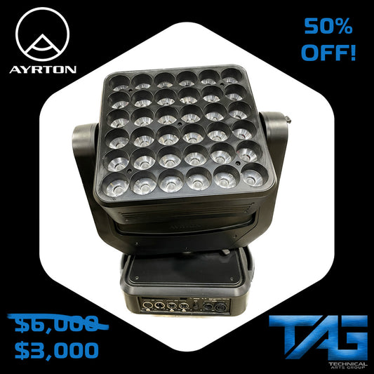 4 Ayrton Magic Panel 602 Moving Lights in Case (Available in Large Quantities)