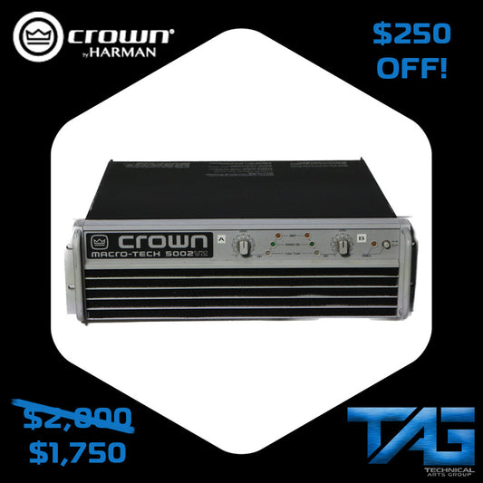 Crown Audio MA-5002VZ Macro-Tech Amplifier (Multiple Units Available)