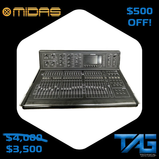 Midas M32 Digital Console for Live and Studio Operations (with Road Case)